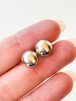 Domed Stud Earrings | 925 Silver | 1.99g
