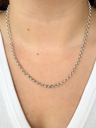 Silver Cable Link Chain | 925 Silver | 24.00g | 20inches
