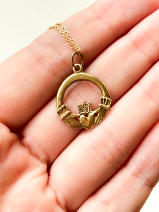 Claddagh Pendant | 9ct Gold | 1.28g | 24mm x 18mm