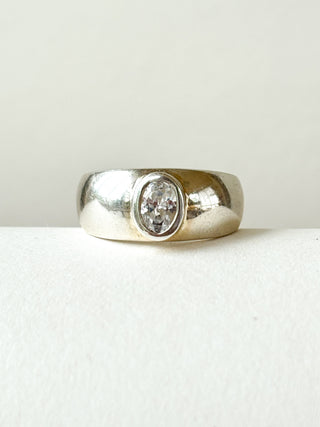 CZ Dome Ring | 925 Silver | Size L½ | 4.82g