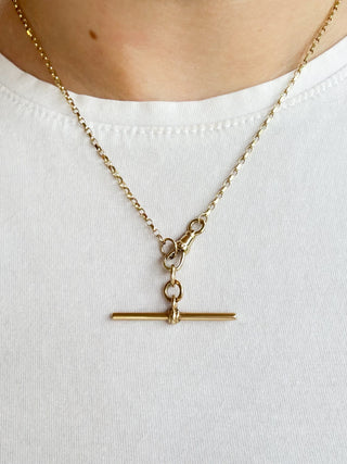 T-Bar | Heavy Chain Albert Clasp Medium | 9ct | 1.5inch | 2.91g