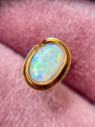 Precious Opal Stud Earrings | 10ct Gold | 1.82g