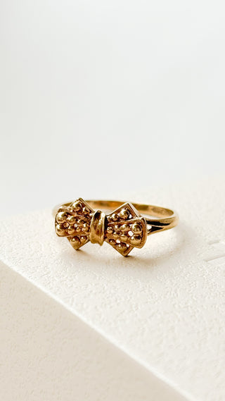 Bow Ring | 9ct Gold | Size O | 1.96g