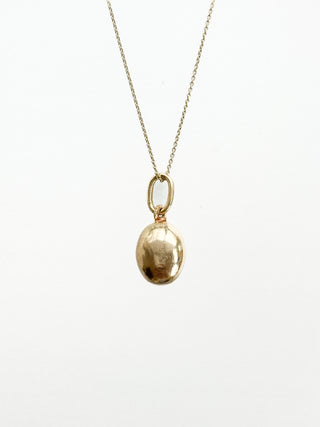 Gold Egg Charm | 9ct Gold | 0.77g | 18-Inch Fine Cable Link Chain