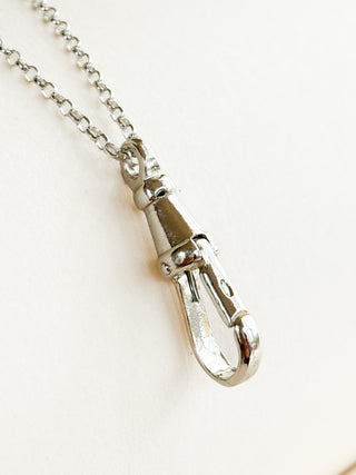 Albert Charm Pendant | Silver | Large 23mm | 18-Inch Fine Cable Link Chain | 1.80g
