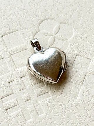 Heart Rose Engraved Locket | 925 Silver | 2.28g | 18–20-Inch Cable Link Chain