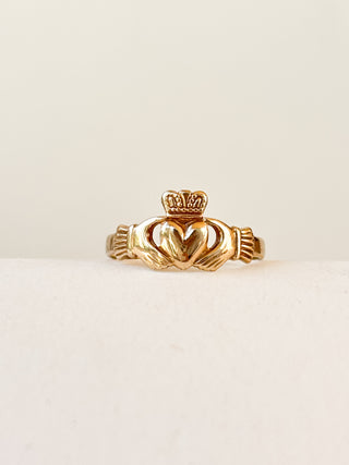 Small Irish Claddagh Ring | 9ct Gold | 1.25g | Size L