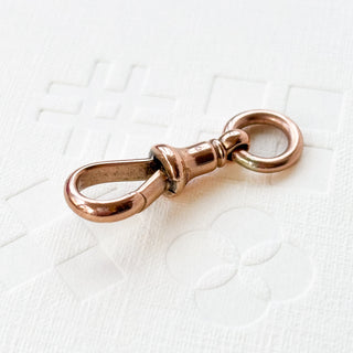 Large Albert Swivel Clasp (Rose Gold, Antique) | 9ct Gold | 2.89g
