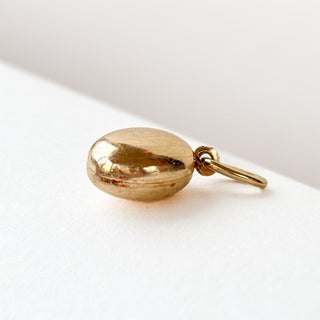 Gold Egg Charm | 9ct Gold | 0.77g | 18-Inch Fine Cable Link Chain