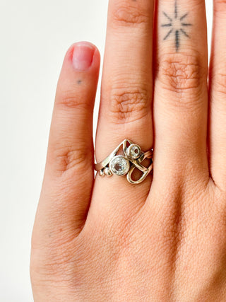 Topaz Celtic Ring | 925 Silver | Size M | 3.19g