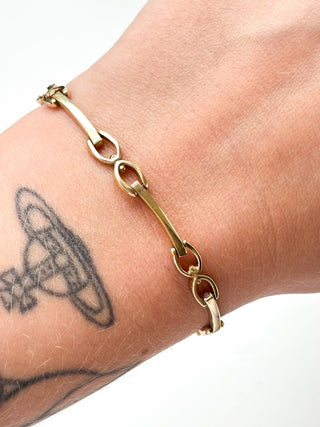 Horse Bit Bracelet | 9ct Gold | 7.3-Inch | 7.82g