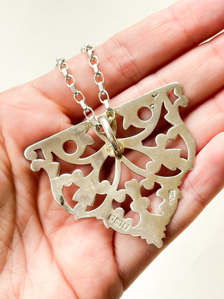 Hand-Engraved Leaf Belt Buckle Conversion Pendant | 10.19g | 48mm x 58mm