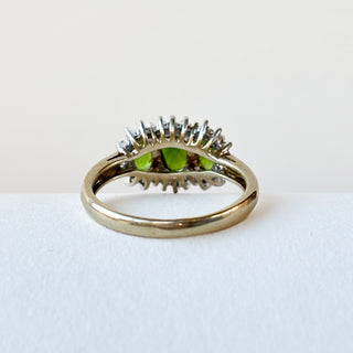 Diamond & Peridot | 9ct Gold | Size K | 2.07g