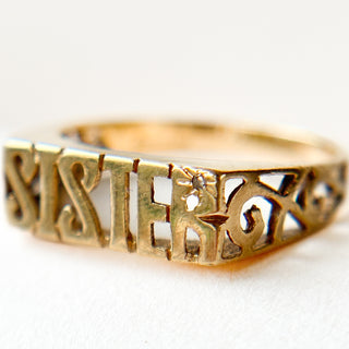 Sister Ring | 9ct Gold | Size J | 1.48g
