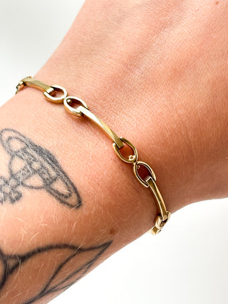 Horse Bit Bracelet | 9ct Gold | 7.3-Inch | 7.82g