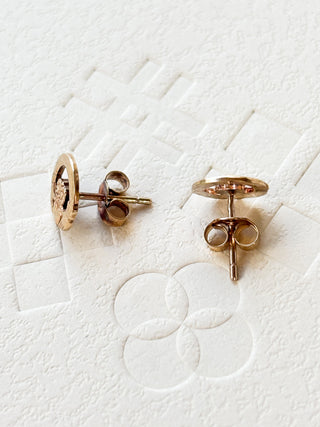 Claddagh Stud Earrings | 9ct Gold | 0.97g | 8mm
