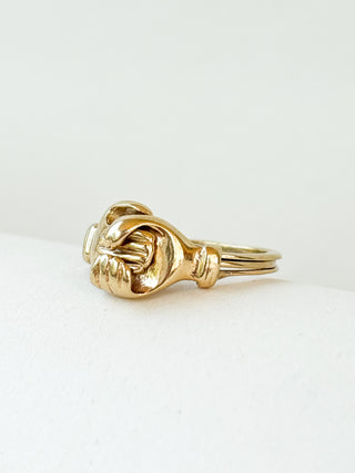Fede Gimmel Ring | 9ct Gold | Size L½ | 3.42g
