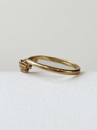 Sapphire Chevron Ring | 9ct Gold | Size L½ | 1.37g