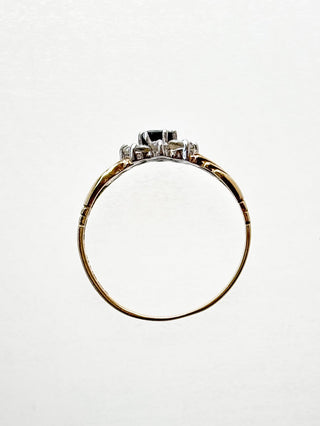 Sapphire and Cz Fede Cluster | 9ct | 1.6g | L1/2