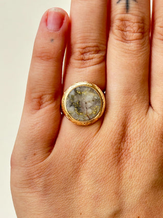 Quartz Ring | 15ct Gold | 5.97g | Size M