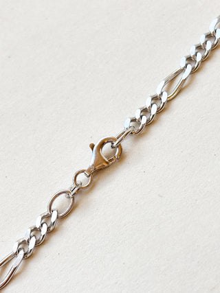 Figaro Chain Necklace | Sterling Silver | 13.67g