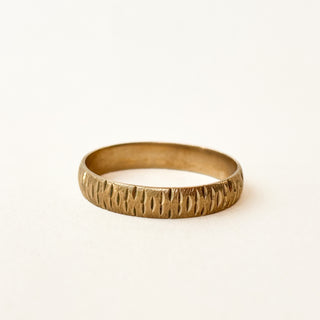 Textured Band | 9ct Gold | 2g | Size R½
