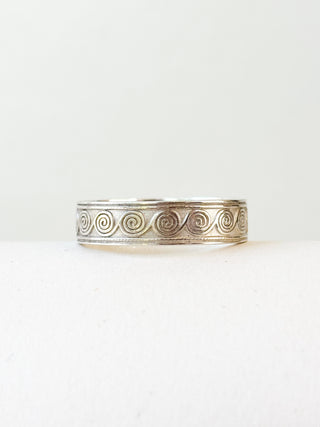 Celtic Spirals Ring | 925 Silver | Size U½ | 4.24g