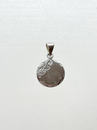 Silver Circle Pendant | 925 Silver | 16.5-Inch | 3.76g