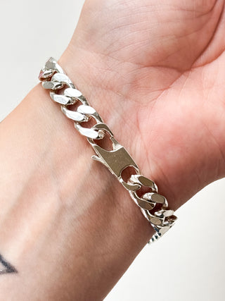 ID Bar Cuban Bracelet | 925 Silver | 28.11g