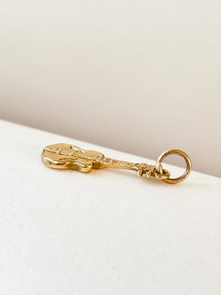 Solid Guitar Pendant | 9ct Gold | 1.30g | 18/20Inch Chain, 0.80g