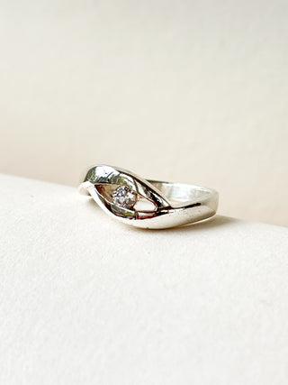 Eye CZ Ring | 925 Silver | Size M | 2.16g