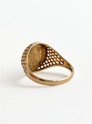 Coin Ring | 9ct Gold | Size K | 1.72g