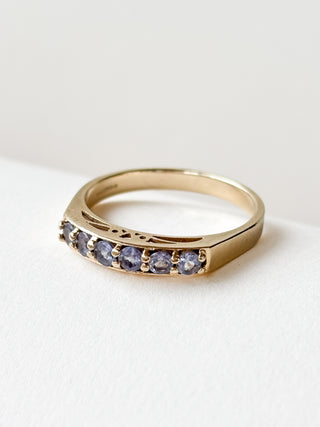 Tanzanite Eternity Ring | 9ct Gold | Size P½ | 2.53g plus resize