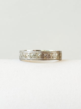Celtic Spirals Ring | 925 Silver | Size P | 2.60g