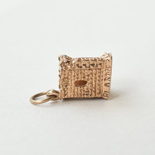 Castle Charm | 9ct Gold | 18 inch fine cable link chain | 3.1g