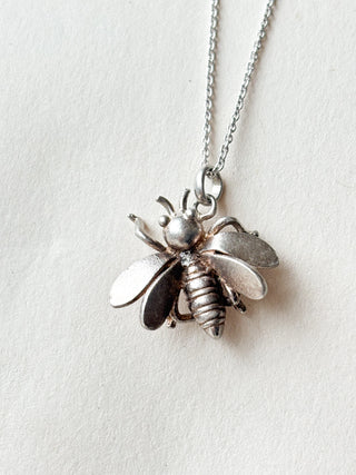 Large Bee Charm | Sterling Silver | 2.43g | 20mm x 20mm