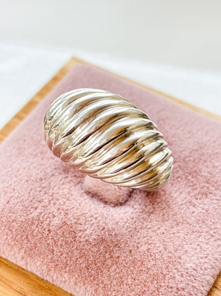 Wave Statement Ring | 925 Silver | Size M | 14.49g