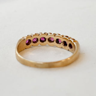7 Stone Antique Style Setting | 9ct Gold | 2.14g | Size N