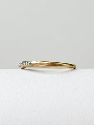 Chevron Diamond Ring | 9ct Gold | Size O | 1.55g