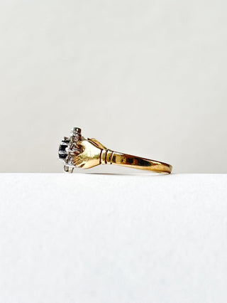 Sapphire and Cz Fede Cluster | 9ct | 1.6g | L1/2