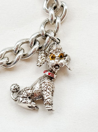 Six-Charm Chunky Bracelet | Sterling Silver | 56.72g | 7.5 inches