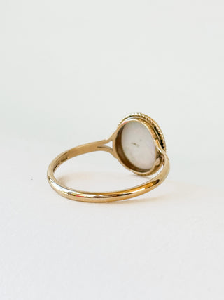 Opal Solitaire Ring | 9ct Gold | Size P | 1.60g