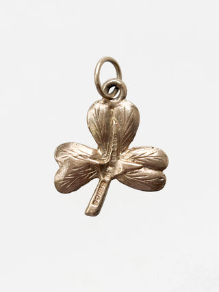 Reversible Shamrock Pendant | 9ct Gold | 18-Inch Fine Diamond Anchor Chain | 1.57g