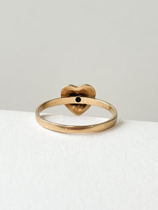 Sapphire Heart Ring | 9ct Gold | Size N | 1.66g