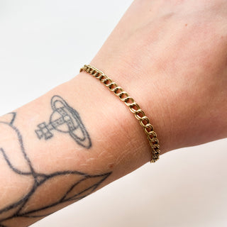 Heart Padlock Bracelet | 9ct Gold | 7.4" | 5.10g