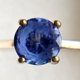 Solitaire Ring | 9ct Gold | Purple Stone | 1.7g | Size N