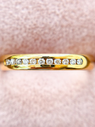 11-Stone Diamond Band Ring | SI/GH Diamonds | 18ct Gold | Size N | 3.45g