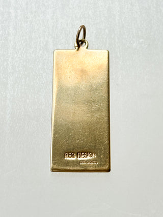 Ingot Irish Icons Pendant | 9ct Gold | 7.84g