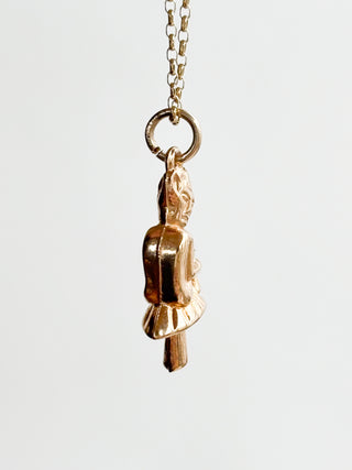 Pixie Charm | 9ct Gold | 18-Inch Fine Cable Link Chain | 0.69g