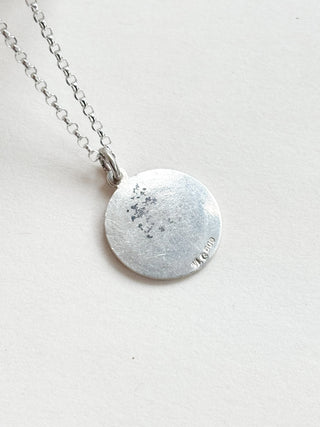 Cancer Zodiac Pendant | Silver | 18-Inch Fine Cable Link Chain | 1.68g